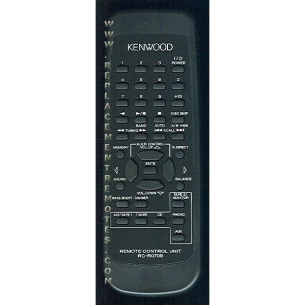 Kenwood RCR0709 Receiver Remote Control