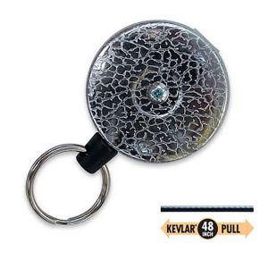Key Reel Key Bak 48in Clip On Chrome by Lucky Line