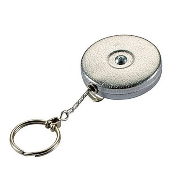Key Reel Key Bak Clip On Chrome by Lucky Line