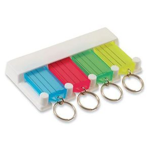 Key Tag Rack Blister – 4 Tags by Lucky Line