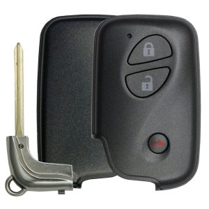Lexus Smart Remote Replacement Shell with Emergency Key – 3 buttons by Car & Truck Remotes