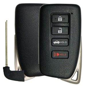 Lexus Smart Remote Replacement Shell with Emergency Key – 4 buttons by Car & Truck Remotes