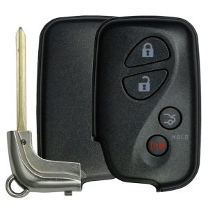 Lexus Smart Remote Replacement Shell with Trunk – 4 buttons by Car & Truck Remotes