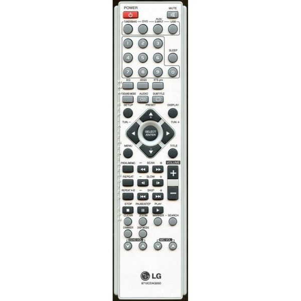 LG 6710CDAQ05D Home Theater Remote Control