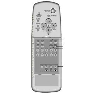LG 6710V00012V VCR Remote Control