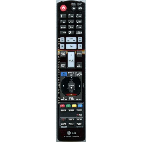 LG AKB72976005 Blu-ray Remote Control