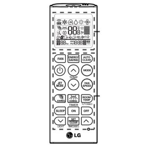 LG AKB73456121 Air Conditioner Remote Control