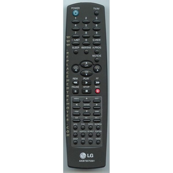 LG AKB73575301 TV/VCR Remote Control
