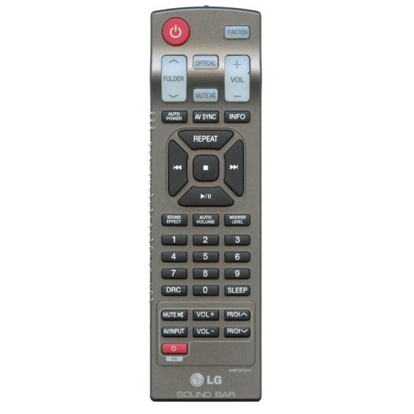 LG AKB73575431 Sound Bar Remote Control