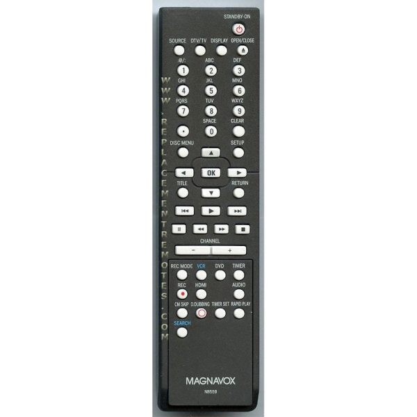 Magnavox NB559UD DVD/VCR Remote Control