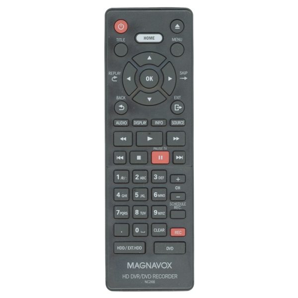 Magnavox NC266UH DVDR Remote Control | MDR865H/F7 | MDR867H/F7 | MDR868H/F7 – NC266UH