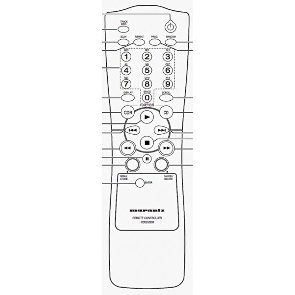 Marantz RC6050DR CD Remote Control