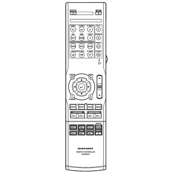 Marantz RC8600VP Projector Remote Control