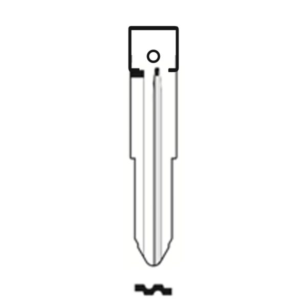 MFK/Transponder/Chip Key Blade to suit Daihatsu DH4R