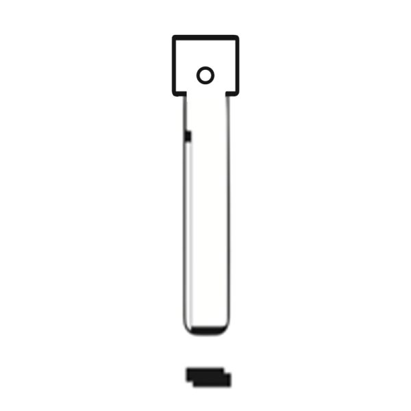 MFK/Transponder/Chip Key Blade to suit GMC/Chevrolet/Opel GM45