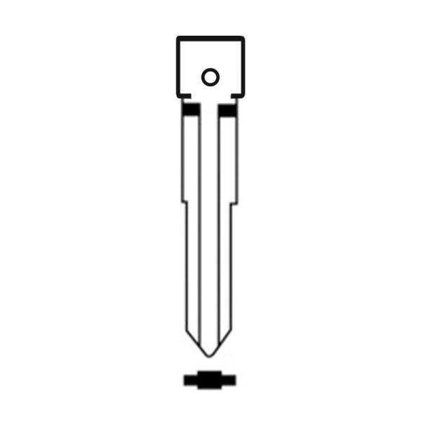 MFK/Transponder/Chip Key Blade to suit Isuzu ISU5