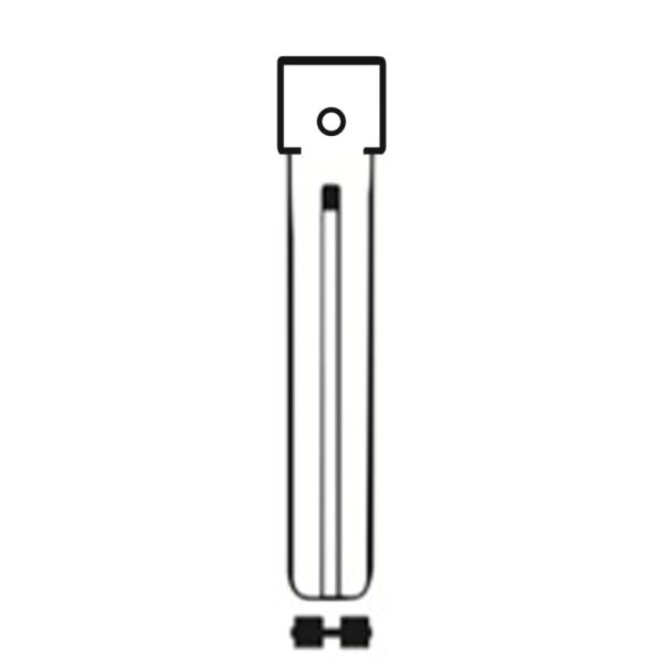 MFK/Transponder/Chip Key Blade to suit Lexus TOY48