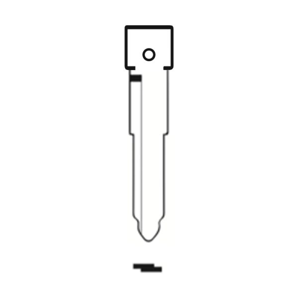 MFK/Transponder/Chip Key Blade to suit Mazda MAZ24R