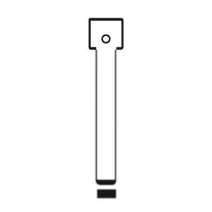 MFK/Transponder/Chip Key Blade to suit Opel/Chevrolet HU100