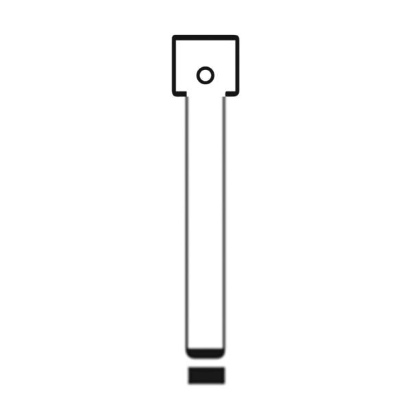 MFK/Transponder/Chip Key Blade to suit Opel/Chevrolet HU100