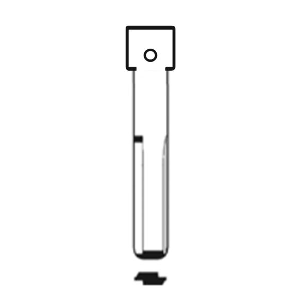 MFK/Transponder/Chip Key Blade to suit Opel HU43