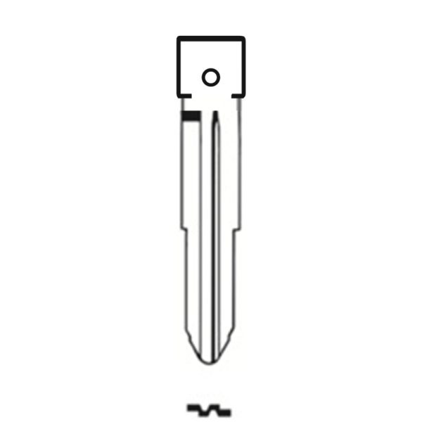 MFK/Transponder/Chip Key Blade to suit Toyota TOY38R