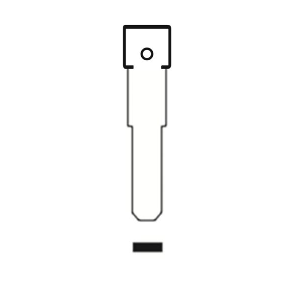 MFK/Transponder/Chip Key Blade to suit Zadi/MotoGuzzi ZD30