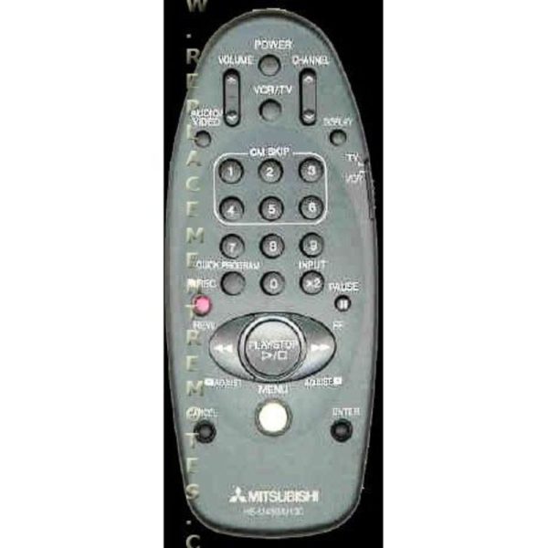 Mitsubishi 939P676010 VCR Remote Control