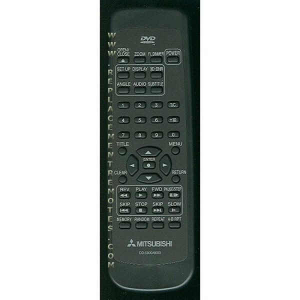 Mitsubishi DD5000/6000 DVD Remote Control