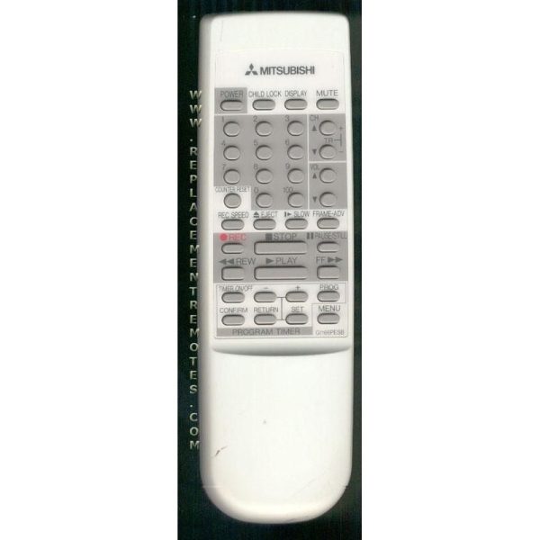 Mitsubishi G1166PESB VCR Remote Control
