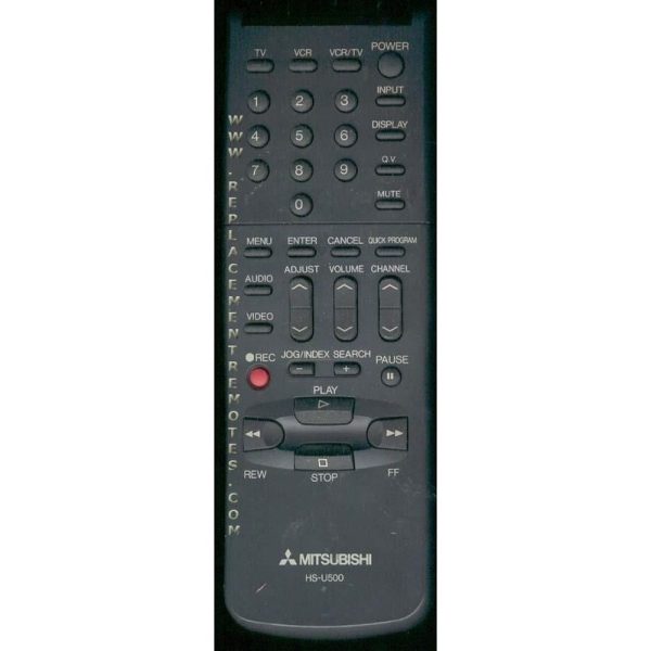 Mitsubishi HSU500 VCR Remote Control