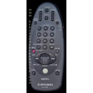 Mitsubishi HSU530 VCR Remote Control
