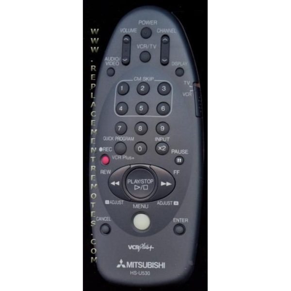 Mitsubishi HSU530 VCR Remote Control