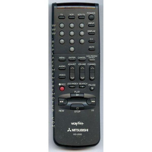 Mitsubishi HSU550 VCR Remote Control