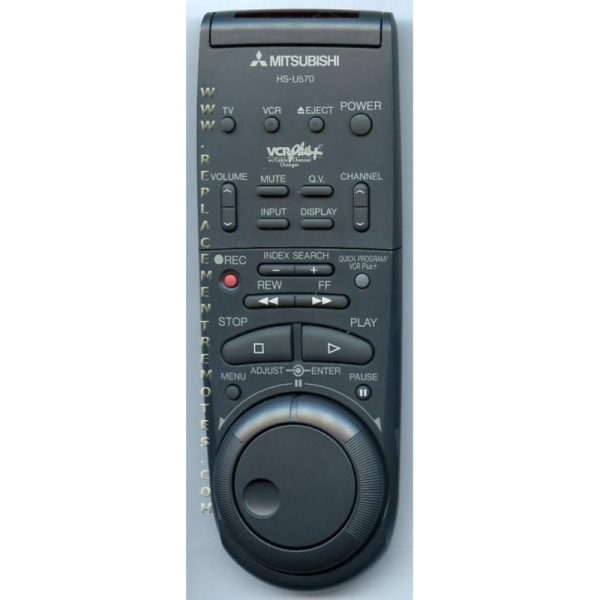 Mitsubishi HSU570 VCR Remote Control