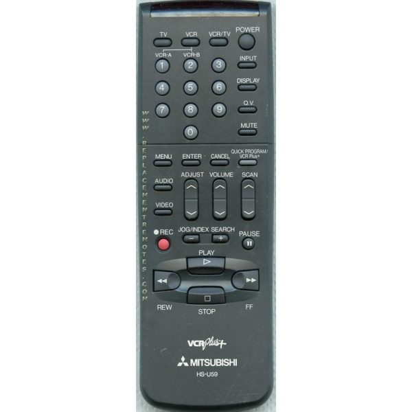 Mitsubishi HSU59 VCR Remote Control