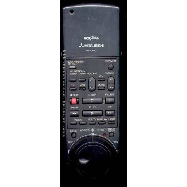 Mitsubishi HSU650 VCR Remote Control