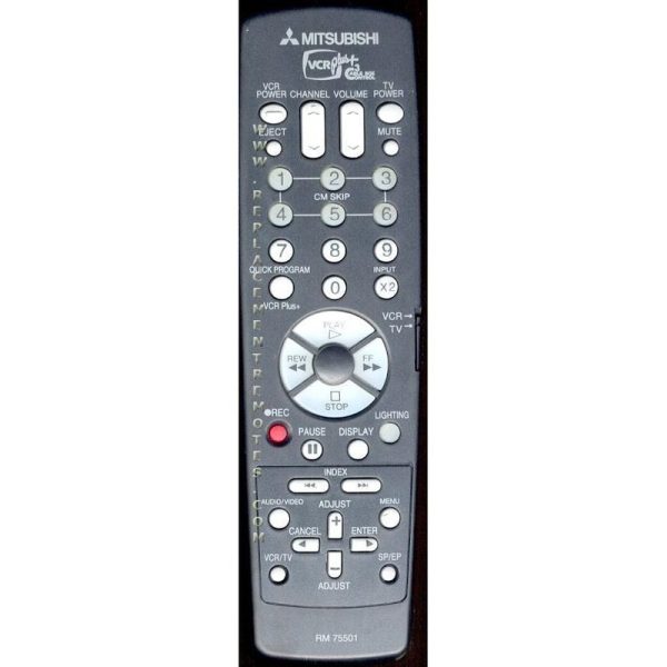 Mitsubishi RM75501 VCR Remote Control