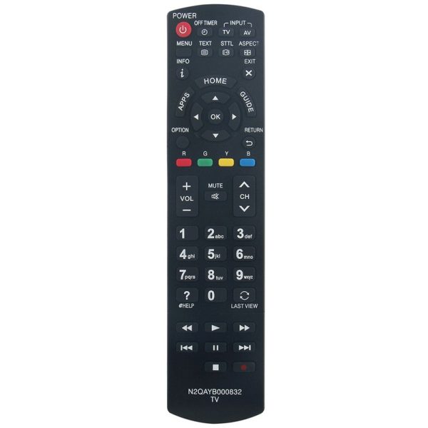 N2QAYB000832 Remote Replacement For Panasonic TV THL42E6A