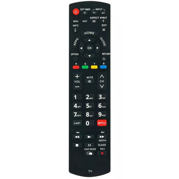 N2QAYB000942 Remote Control Replacement for Panasonic TV N2QAYB001008