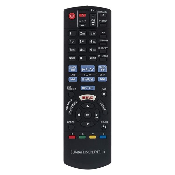 N2QAYB001027 Remote Control Replacement for Panasonic Blu-ray Disc Player
