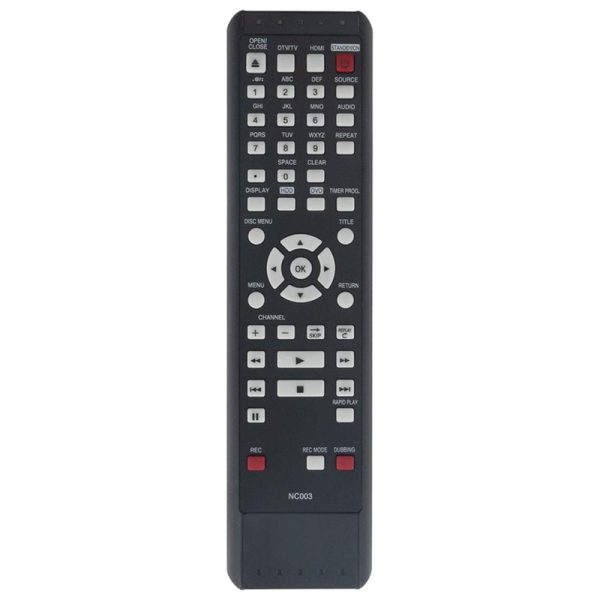 NC003 NC003UH Remote Control Replacement for Magnavox HDD DVD Recorder