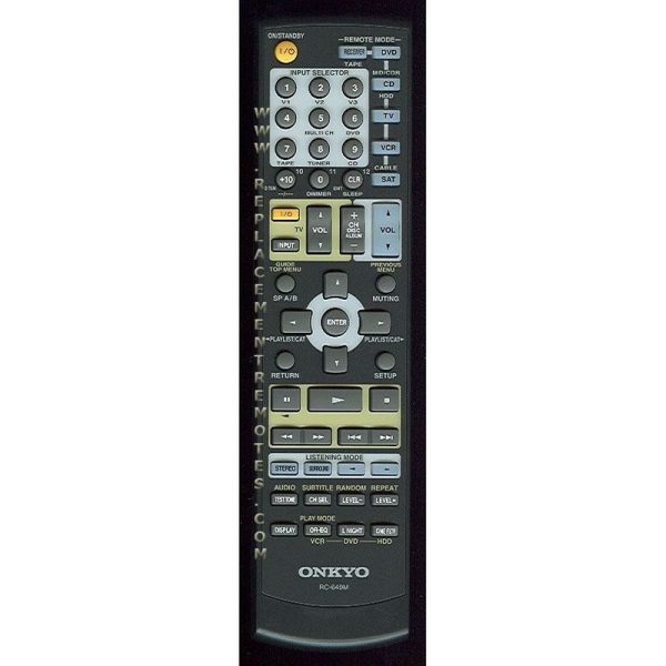 Onkyo RC649M Receiver Remote Control