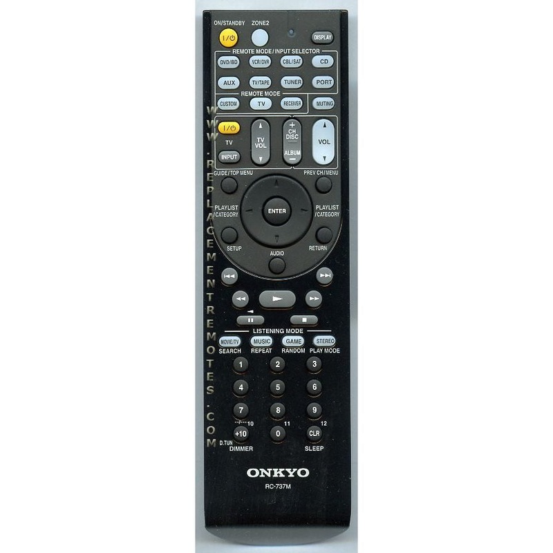 Onkyo RC737M Receiver Remote Control