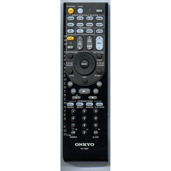 Onkyo RC738M Receiver Remote Control