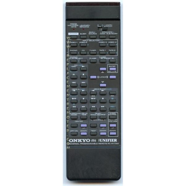 Onkyo RCAV70M Receiver Remote Control