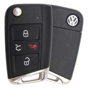 Original Flip Remote for Volkswagen Golf , Jetta  PN: 5G6 959 752 BG