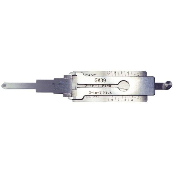 Original LISHI GM GM39 B86 B102 10-CUT 2-IN-1 PICK TOOL DECODER READER DOOR TRUNK