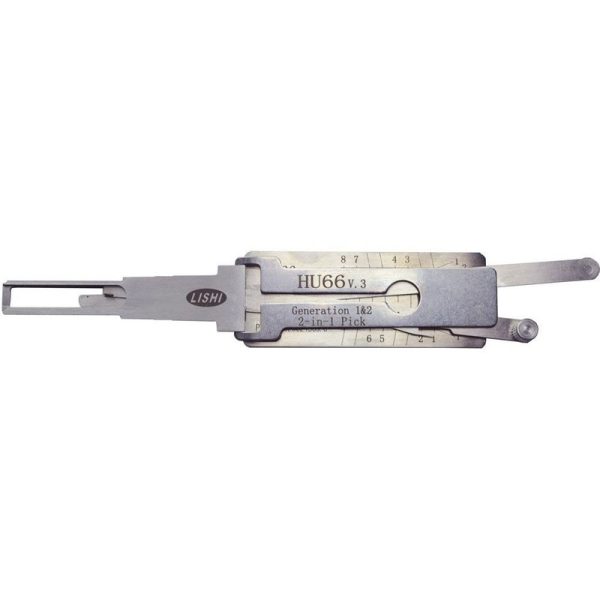 Original LISHI HU66 VW AUDI PORSCHE TWIN LIFTER 2-IN-1 PICK DECODER – IGNITION, DOOR, TRUNK