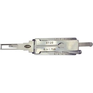 Original LISHI HYUNDAI HY20 HY18 2-TRACK 8 CUT HIGH SECURITY 2-IN-1 PICK DECODER FOR DOOR AND TRUNK